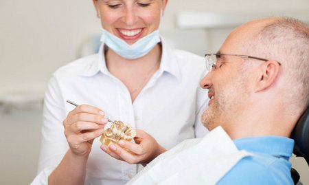 Имплантация зубов при значительной атрофии челюсти 