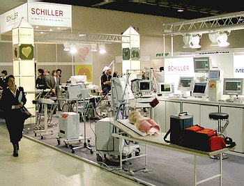 SСHILLER AG - Cтенд компании на выставке Здравоохранение-2002 - Специальный репортаж РМС-Экспо